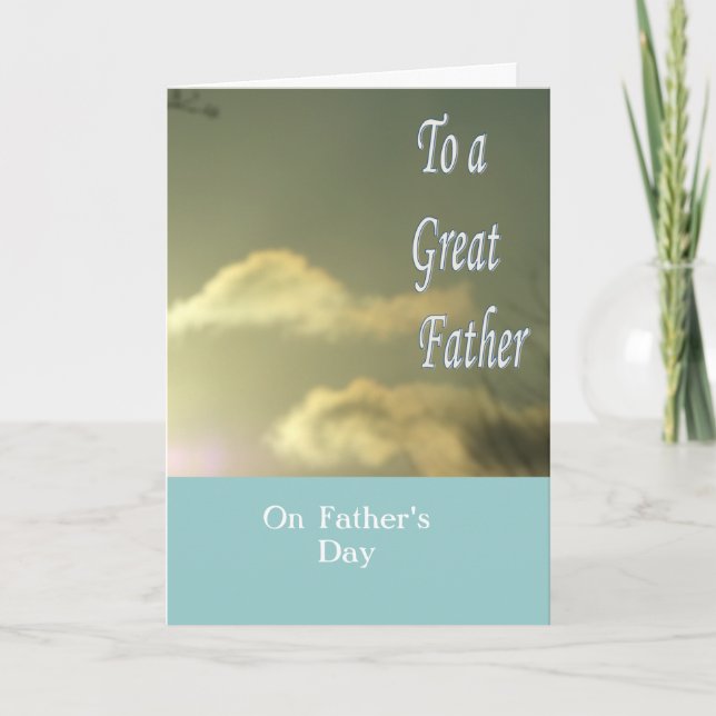To A Son -in- law  on Father's Day Card (Front)