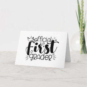 **TO A SPECIAL 1st GRADER** Card