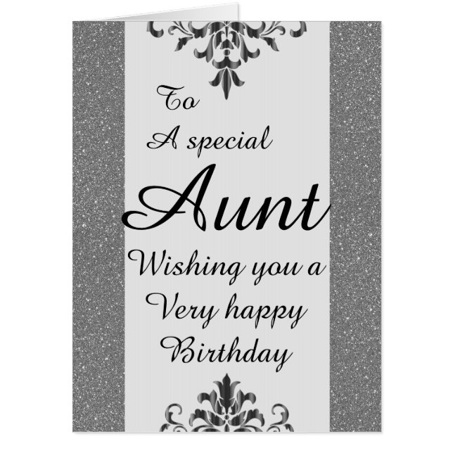 To a special aunt big birthday card (Front)