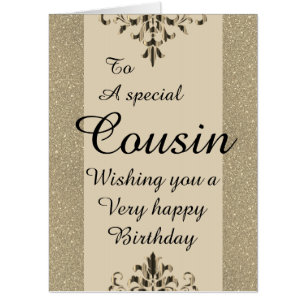To a special cousin big birthday card