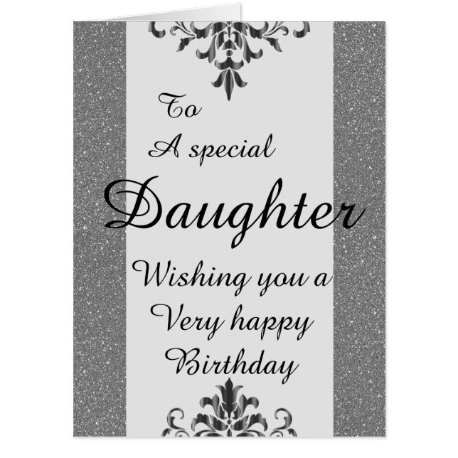 To a special daughter big birthday card (Front)