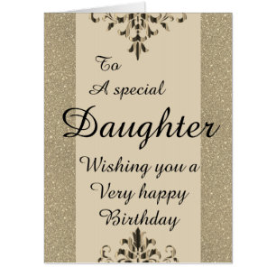 To a special daughter big birthday card