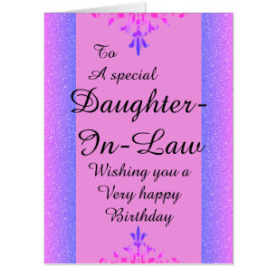 To a special daughter-in-law big birthday card