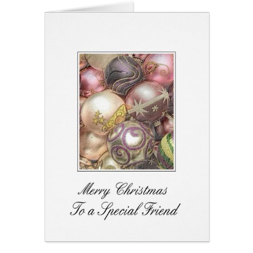 To a Special Friend Merry Christmas card