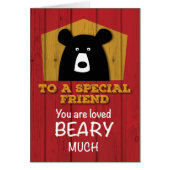 To a Special Friend, Valentine Bear Wishes (Front)
