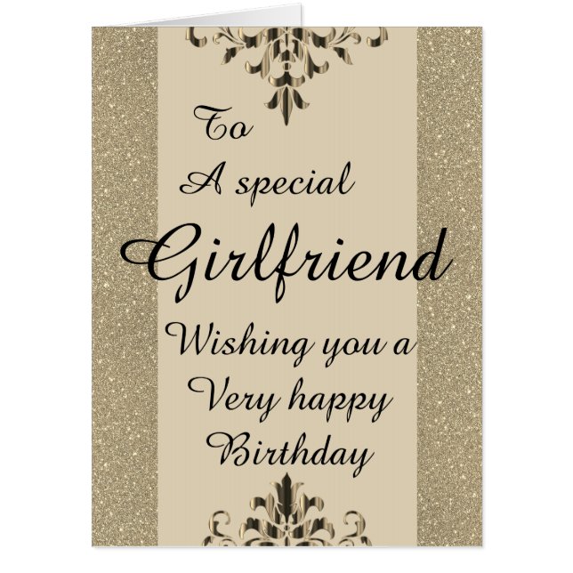 To a special Girlfriend big birthday card (Front)