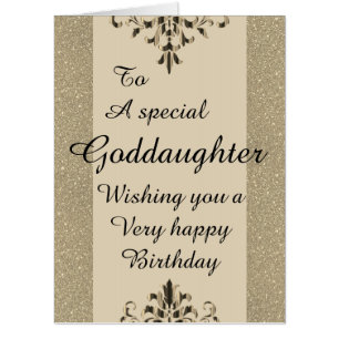 To a special Goddaughter big birthday card