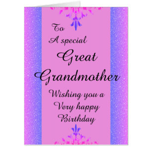 Great Grandma Birthday Cards | Zazzle