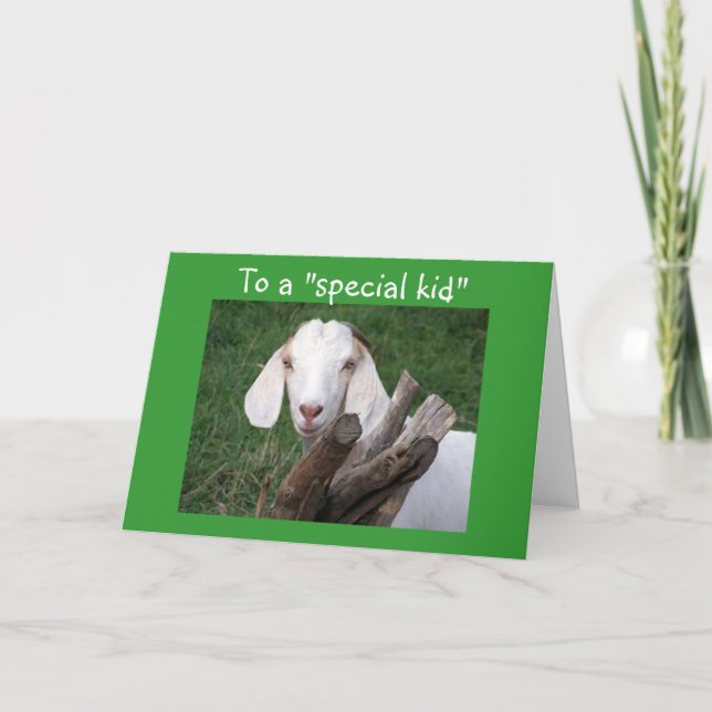 TO A SPECIAL KID AT GRADUATION-SINGLE PARENT CARD (Front)
