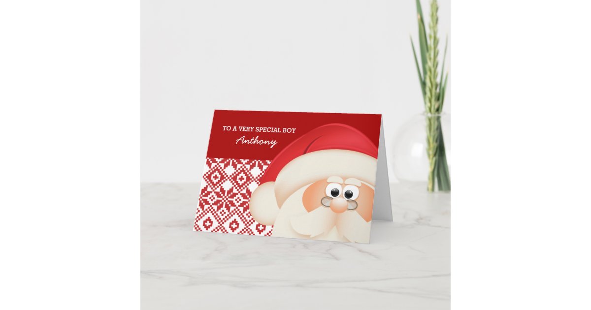 To A Special Kid From Santa Claus Christmas Cards Zazzle Com