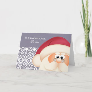 To a Special Kid from Santa Claus. Christmas Holiday Card