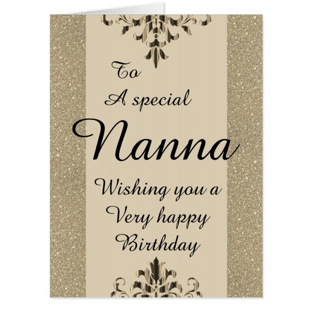 To a special nanna big birthday card (Front)