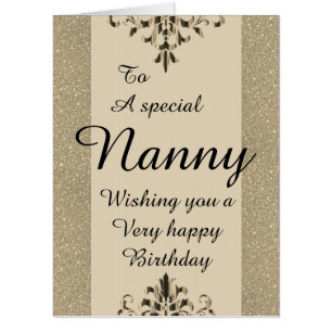 To a special nanny big birthday card