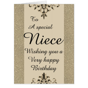 To a special niece big birthday card