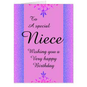 To a special niece big birthday card