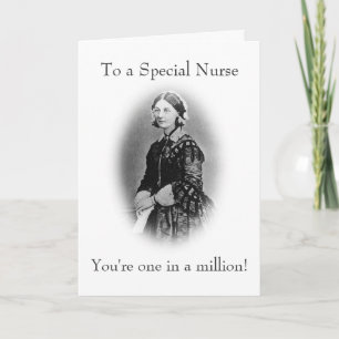 To a Special Nurse-Florence Nightingale Letterpress Thank You Card