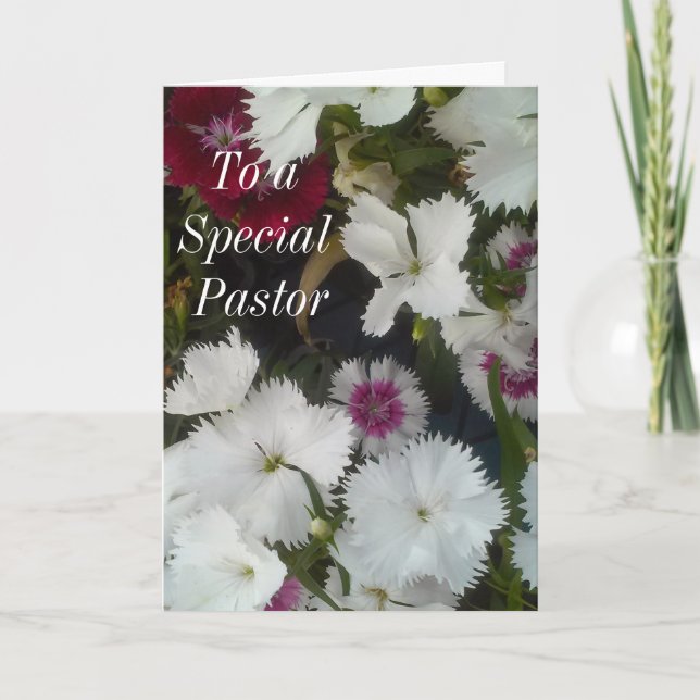 To A Special Pastor Letterpress Thank You Card (Front)