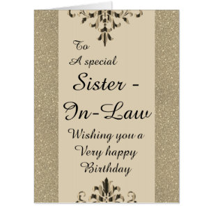 To a special sister-in-law big birthday card