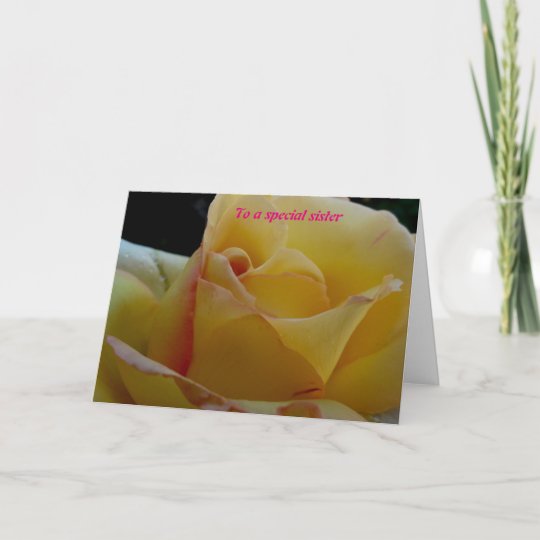 To a special sister thank you card  Zazzle.com