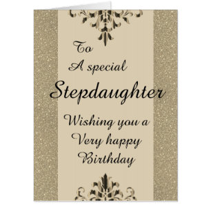 To a special Stepdaughter big birthday card