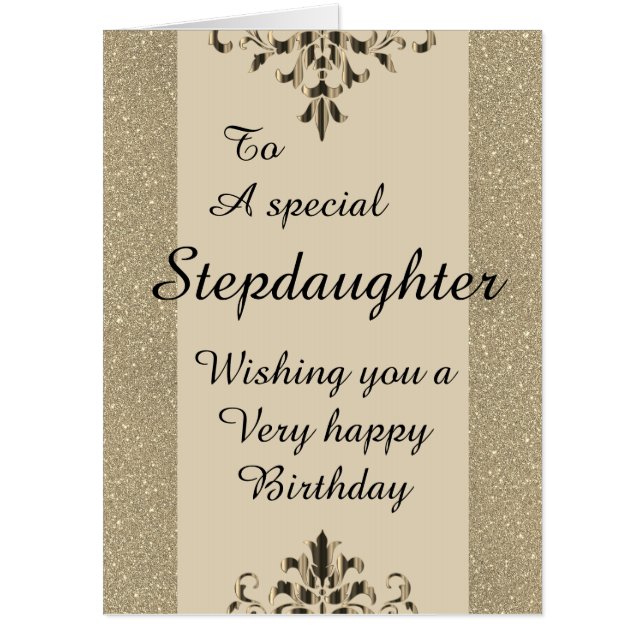 To a special Stepdaughter big birthday card (Front)