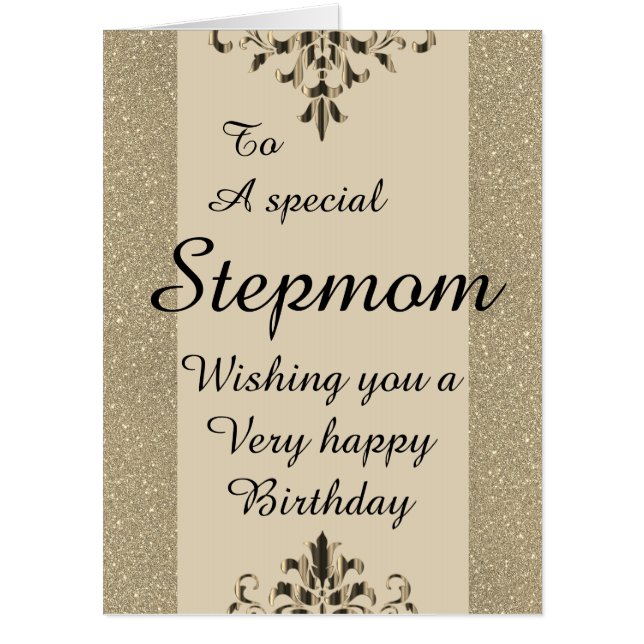 To a special stepmom big birthday card (Front)