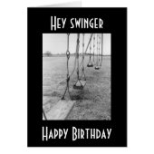 "TO A SWINGER - HAPPY BIRTHDAY" *LET'S SWING* (Front)