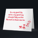 TO A VERY *SPECIAL DAUGHTER* ON YOUR BIRTHDAY CARD<br><div class="desc">DO YOU HAVE A ***DAUGTHER*** THAT WARMS YOUR HEART JUST THINKING OF HER? THAT YOU ARE SO HAPPY THAT SHE CALLS YOU MOM AND DAD, OR JUST MOM, OR DAD. I THINK YOU ARE BLESSED THAT YOU DO SO I AM MAKING SPECIAL CARDS TODAY FOR THOSE ****VERY VERY SPECIAL DAUGHTER'S...</div>
