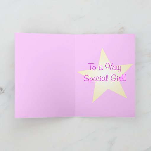 To a Very Special Girl Happy Horse Stars Card Zazzle