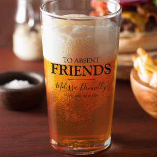 To Absent Friends l Remembrance Glass