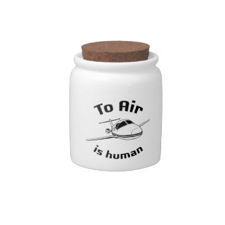 To Air is Human Candy Jar