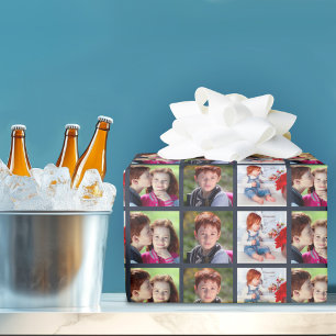 To an Amazing Dad on Father’s Day Custom Photos Wrapping Paper