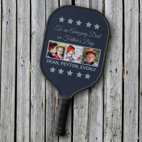 To an Amazing Dad on Fatherâs Day Photo Pickleball Paddle