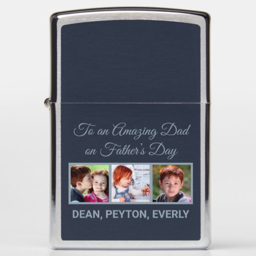 To an Amazing Dad on Fatherâs Day Photo Zippo Lighter