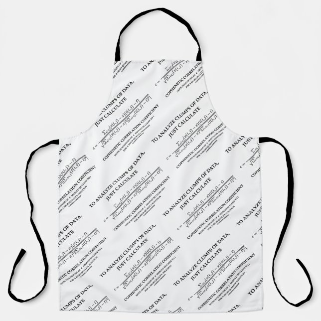 To Analyze Clumps Data Cophenetic Correlation Apron (Front)
