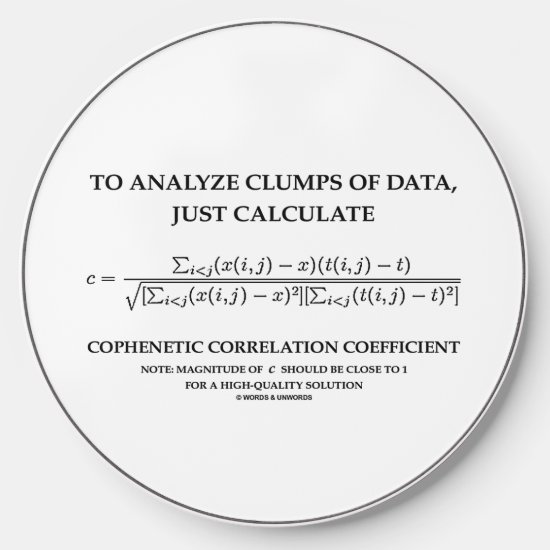 To Analyze Clumps Data Cophenetic Correlation Wireless Charger