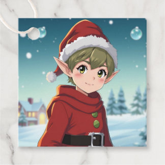 To and From Christmas Elf Favor Tags