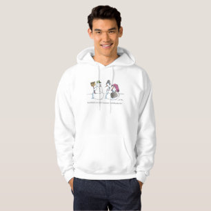 To Antarctica men white hooded sweatshirt