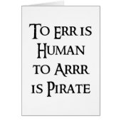 To Arrr is Pirate (Front)