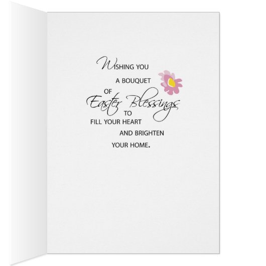 To Babysitter Bouquet of Easter Blessings (Inside (Right))