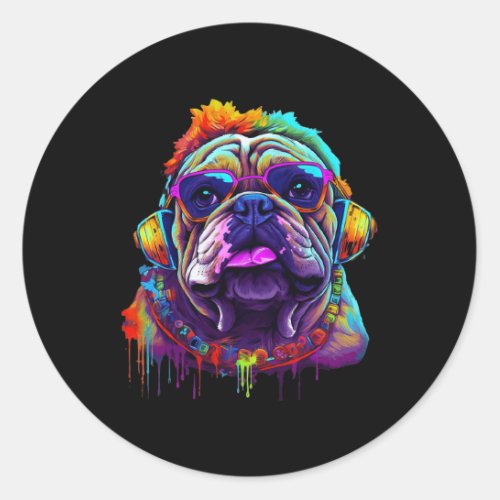 To Be A Bulldog Lover 10  Classic Round Sticker