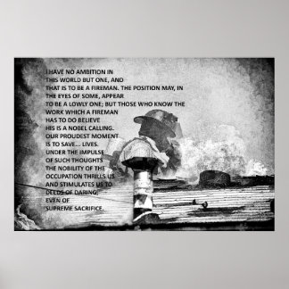 To Be a Fireman Poster