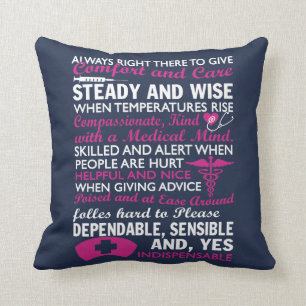 To be a Nurse Throw Pillow