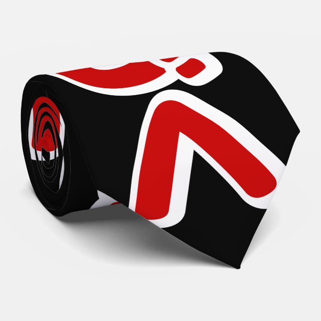 To Be Continued つづく Japanese Katakana Language Neck Tie (Rolled)