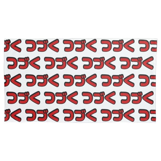 To Be Continued つづく Japanese Katakana Language Pillow Case (Front-Left)