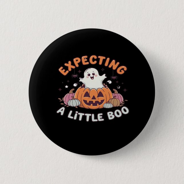 To Be Expecting Little Boo Button (Front)