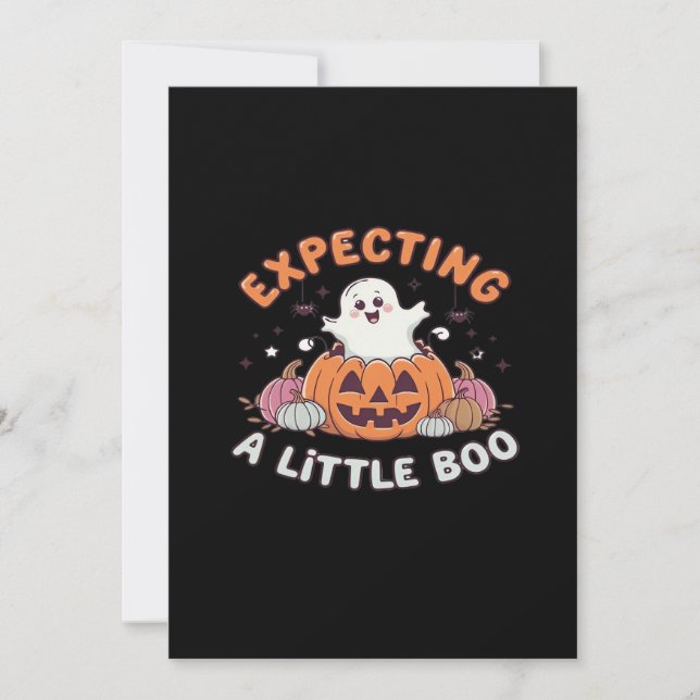 To Be Expecting Little Boo Holiday Card (Front)
