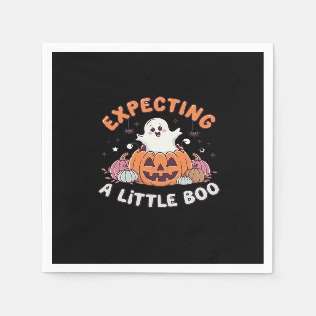 To Be Expecting Little Boo Napkins (Front)