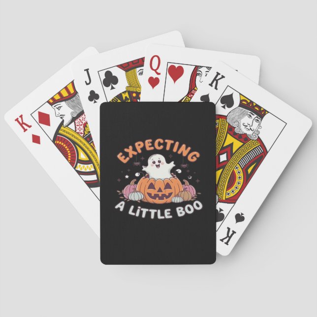 To Be Expecting Little Boo Poker Cards (Back)