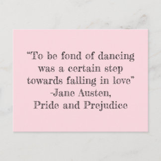 To be Fond of Dancing Postcard